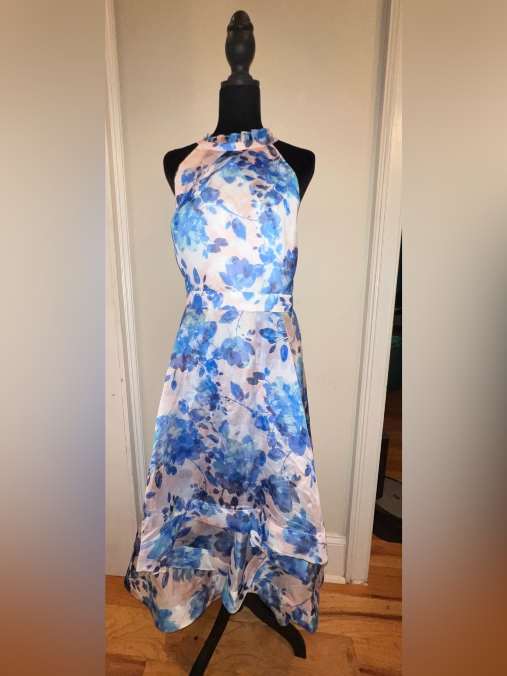 Adrianna Papell Floral Halter Dress. NWT. Size: 18.  Retail: $250. Asking: $149.